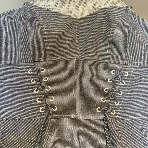 Intermix Corset-look  Cotton + Linen  Top - Picture 3 of 10